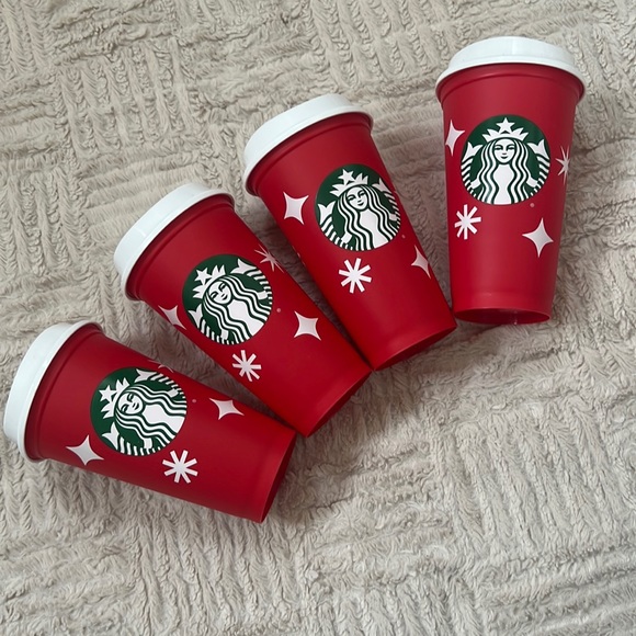 Starbucks limited edition holiday cup set of 4, new condition never used - Picture 5 of 16